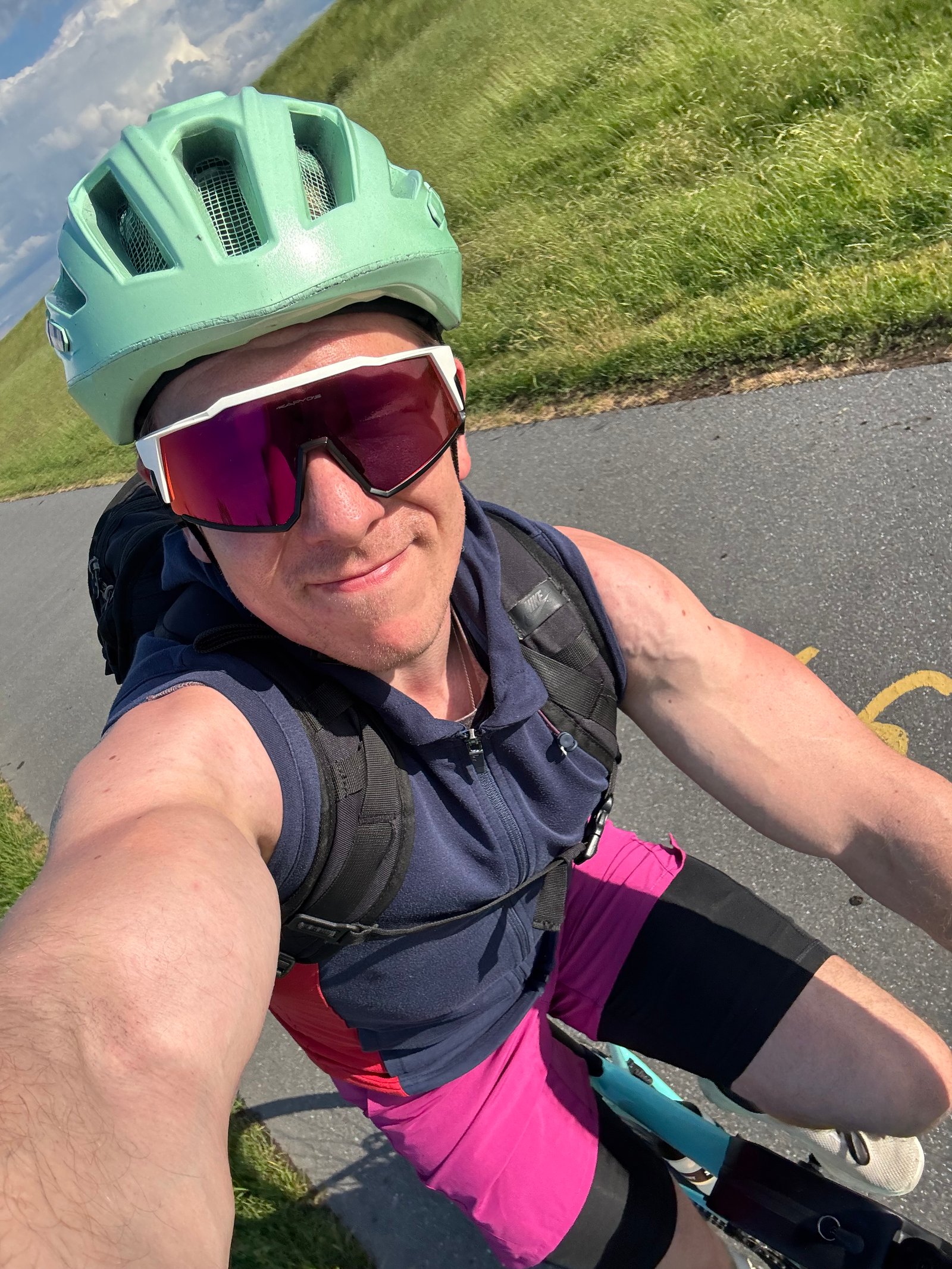 Florian beim Radfahren